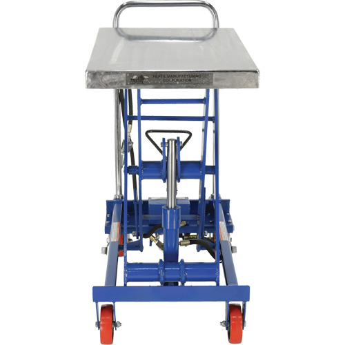 Pneumatic Hydraulic Scissor Lift Table, Steel, 32-1/2" L x 19-3/4" W, 1000 lbs. Cap. - Pneumatic Hydraulic Lift Table - LV469