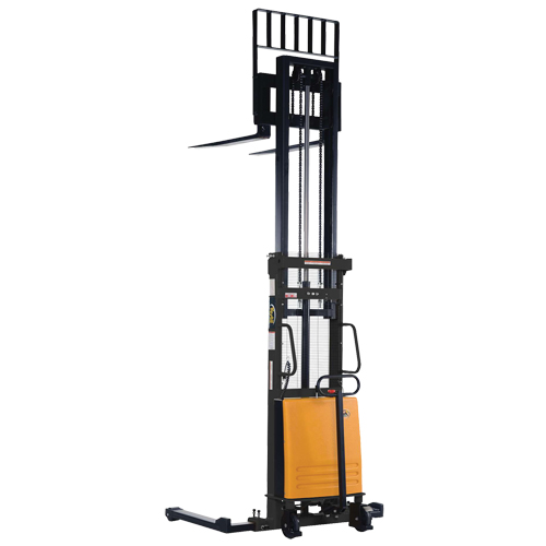 Fork Lift Stacker, Electric Operated, 2000 lbs. Capacity, 63" Max Lift - Fork Lift Stacker - LV583