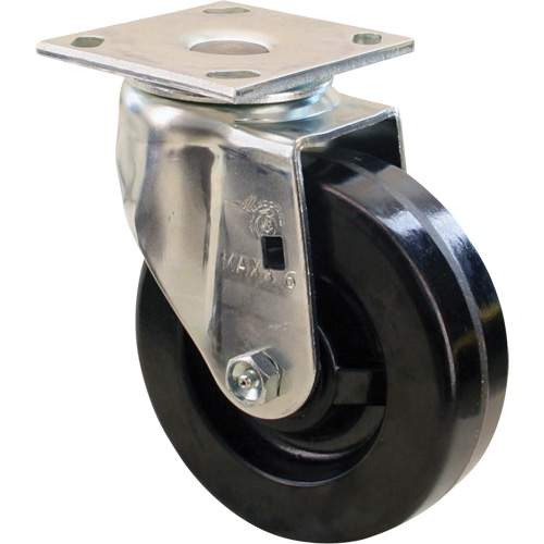 Heavy-Duty EMaxx Kingpin Caster, Swivel, 6" (152.4 mm), Phenolic, 1200 lbs. (544.3 kg.)
