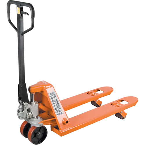 Heavy-Duty Hydraulic Pallet Truck, Steel, 48" L x 27" W, 5500 lbs. Capacity - Hydraulic Pallet Truck - MJ489