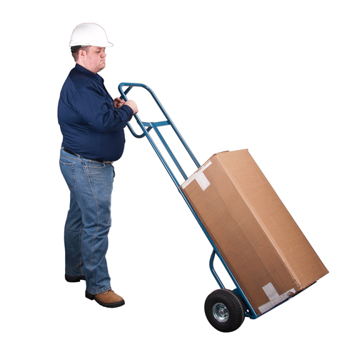 Deluxe Hi-Boy Hand Truck, P-Handle Handle, Steel, 72" Height, 700 lbs. Capacity - Hand Truck - ML322