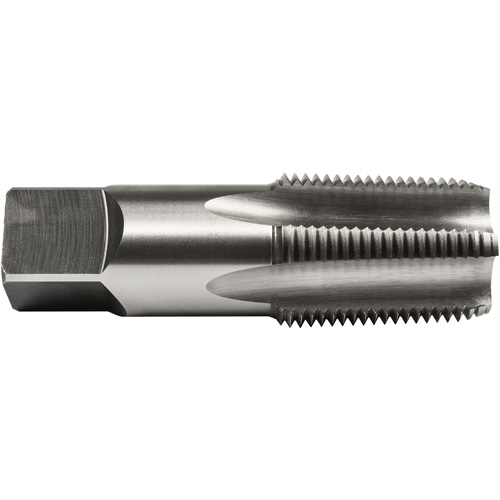 Medium Hook Pipe Tap, 1-1/2"-11.5, 7 Flutes, 4-1/4" L, Taper, High Speed Steel