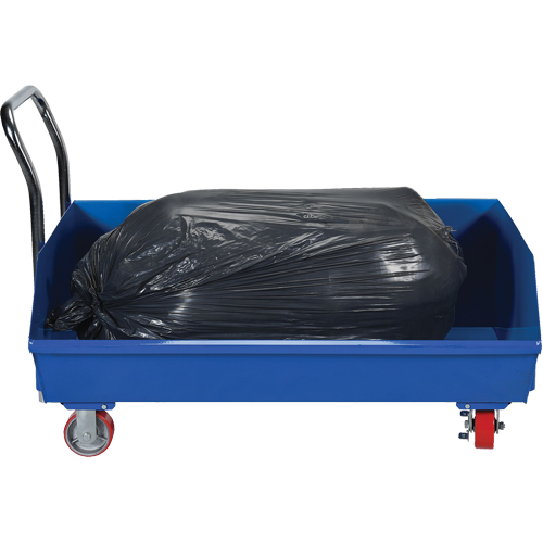 Low Profile Hopper, Steel, 1/3 cu.yd., Blue - Self Dumping Hopper - MN522