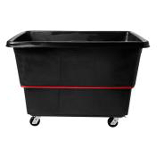Heavy-Duty Utility Truck, Black Recycled Plastic, 59"/34-5/8" L x 34"/59-1/64" W x 42-1/16"/42-7/8" H, 27 cu. ft. Volume, 1200 lbs. Capacity - Box Truck - MN639
