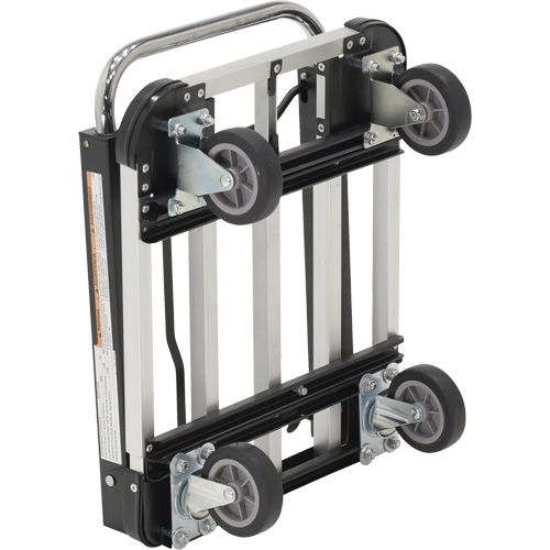Fold-Up Platform Truck, Stainless Steel, 300 lbs., 28" L x 16" W, 33-1/2" High - Folding Platform Truck - MN643