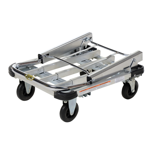 Fold-Up Platform Truck, Stainless Steel, 300 lbs., 28" L x 16" W, 33-1/2" High - Folding Platform Truck - MN643