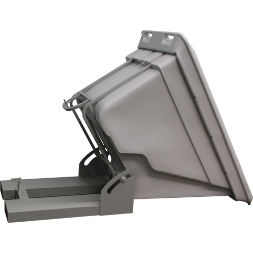 Self Dumping Hopper, Polyethylene, 1 cu.yd., Grey - Self Dumping Hopper - MN684