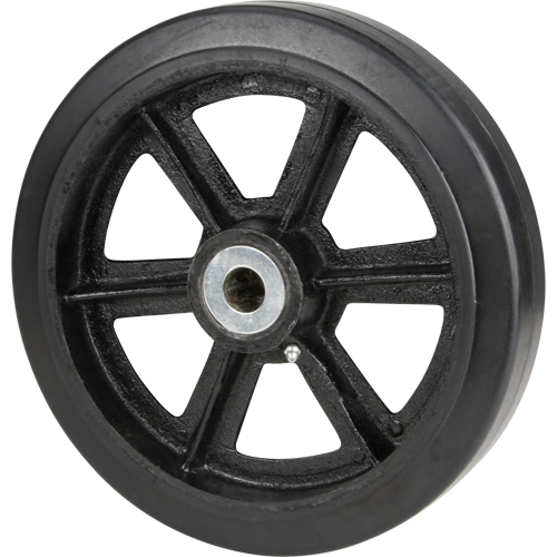 Mold-On Rubber Wheels, 8" (203.2 mm) Dia. x 2" (50.8 mm) W, 600 lbs. (272.155 kg.) Capacity - Mold-On Rubber Wheel - MN695