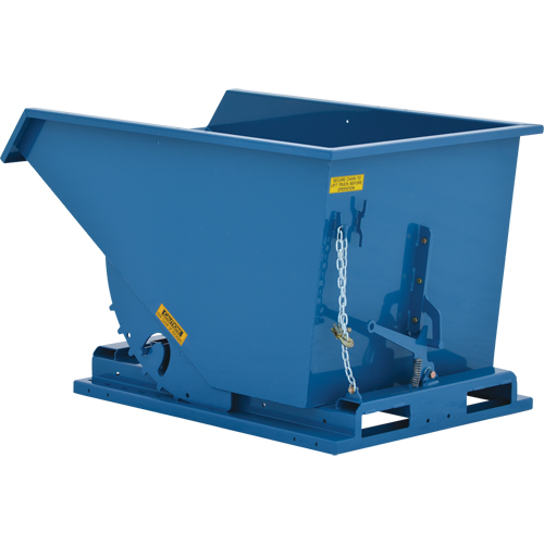 Self-Dumping Hopper, Steel, 1/2 cu.yd., Blue - Self Dumping Hopper - MN951