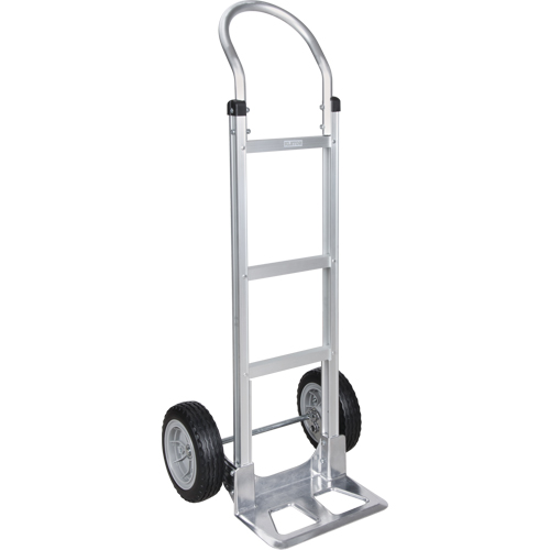 Knocked Down Hand Truck, Continuous Handle, Aluminum, 48" Height, 500 lbs. Capacity