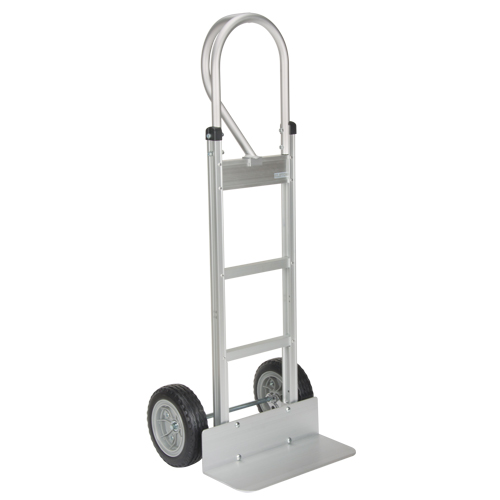 Knocked Down Hand Truck, P-Handle Handle, Aluminum, 52" Height, 500 lbs. Capacity