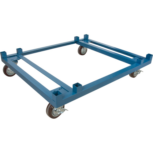 Dolly for Stacking Container, 48.5" W x 40-1/2" D x 10" H, 3000 lbs. Capacity