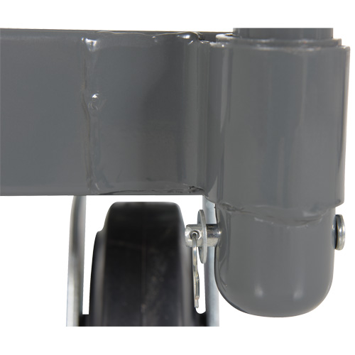 Platform Truck, 48" L x 24" W, 2000 lbs. Capacity, Rubber Casters - Steel Platform Truck - MP196