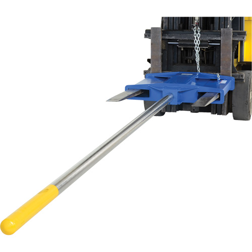 Forklift Carpet Pole, 120-1/2" Length, Fork Mount, 2200 lbs. Capacity - Forklift Carpet Boom - MP201