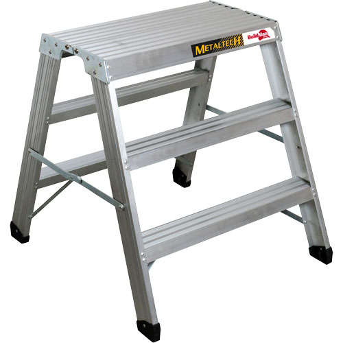 Portable Work-Stand Saw Horse, Aluminum Frame, 12-1/4" D x 36" H