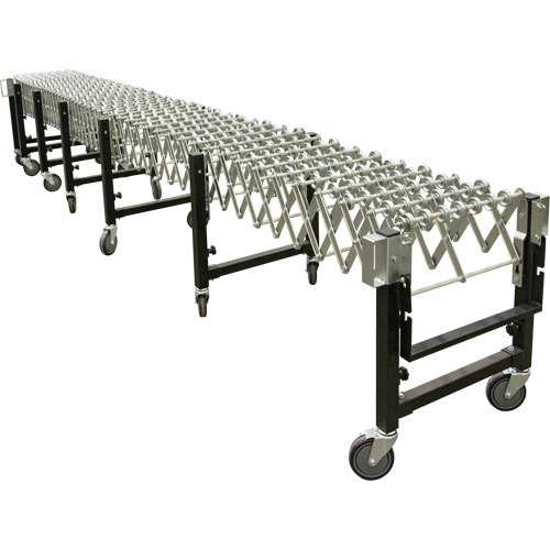 Expandable Conveyor, 18" W x 12' L, 200 lbs. per lin. ft. Capacity