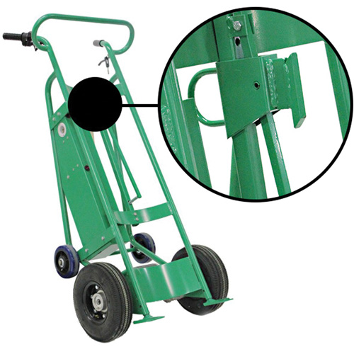 Powered Drum Hand Truck with Pneumatic Wheels