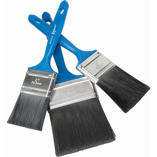 Clipper Latex Paint Brush, Polyester, Plastic Handle, 1-1/2" Width