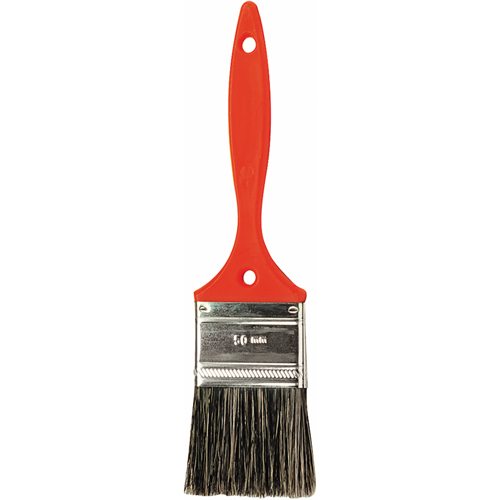 Go Bulk Oil Paint Brush, Natural Bristles, Plastic Handle, 1" Width