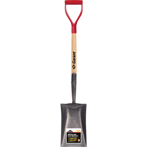 Pro™ Garden Spade, Wood, Forged Steel Blade, D-Grip Handle, 25-1/2" Long - Square Point Shovel - ND052