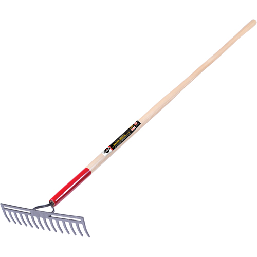 Pro™ Double Back Level Rake, Ashwood Handle, 13-3/4" W, Tempered Steel Blade, 14 Tines - Leveling Rake - ND104