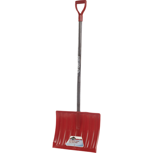 Nordic™ Snow Shovel, Polypropylene Blade, 17-3/4" Wide, D-Grip Handle