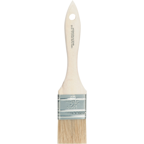 Paint Brush, White China, Wood Handle, 1-3/4" Width