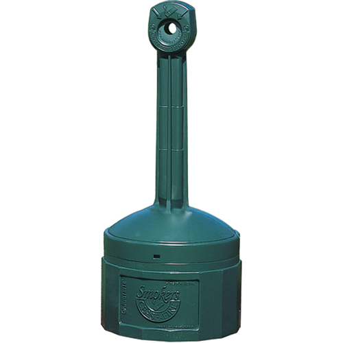 Smoker’s Cease-Fire<sup>®</sup> Cigarette Butt Receptacle, Free-Standing, Plastic, 4 US gal. Capacity, 38-1/2" Height