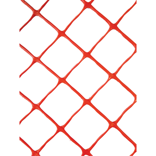 Safety Fence, 50' L x 4' W, Orange - Plastic Snow Fence - NJ436