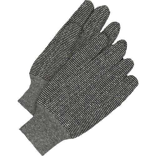 Classic Jersey Gloves, One Size, Salt & Pepper, Unlined, Knit Wrist
