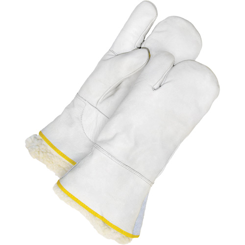 Classic Lined Grain Cowhide 1-Finger Mitt, Size Large, Mitt