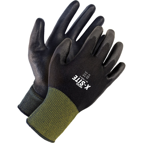 X-Siteâ„¢ Coated Gloves, 7, Polyurethane Coating, Nylon Shell