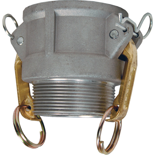 Global Cam & Groove Adapter, Aluminum, Type B, 1-1/2", Male NPT, 250 PSI