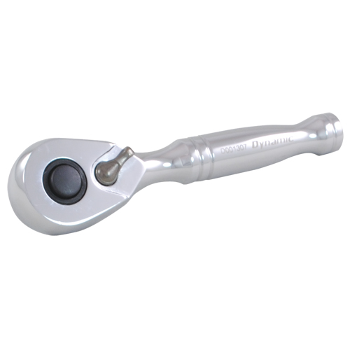 Quick-Release Stubby Ratchet Wrench, 1/4" Drive, Cushion Grip Handle