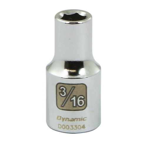 Standard SAE Socket, 3/16", 1/4" Drive, 6 Points
