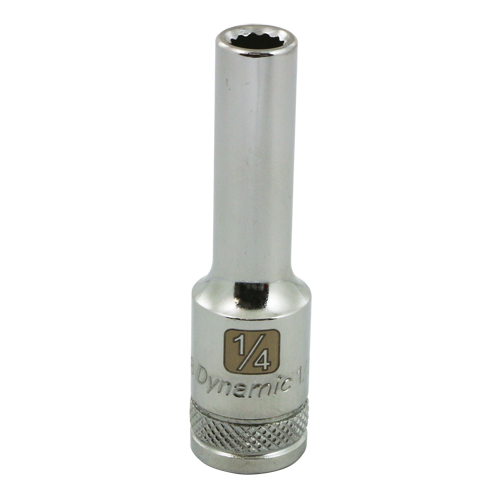 SAE Socket, 1/4", 3/8" Drive, 12 Points, Deep