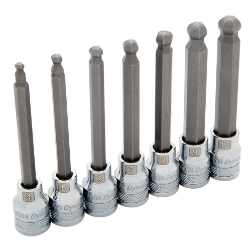 Long Metric Ball Nose Hex Socket Set