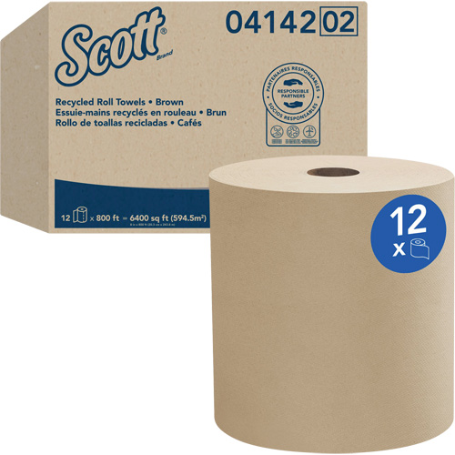 Scott Universal Hard Roll Towels, 1 Ply, Standard, 800' L