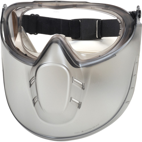 Capstone Shield Safety Goggles with Removable Faceshield, Clear Lens, Anti-Fog, Direct/Closed Vent