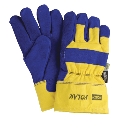 Insulated Gloves, One Size, Split Leather Palm, Thinsulateâ„¢ Inner Lining