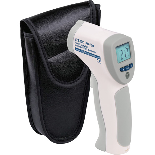 Food Service Infrared Thermometer, -4°- 392° F ( -20° - 200° C )/-58°- 4° F ( -50° - -20° C ), 8:1, Fixed Emmissivity