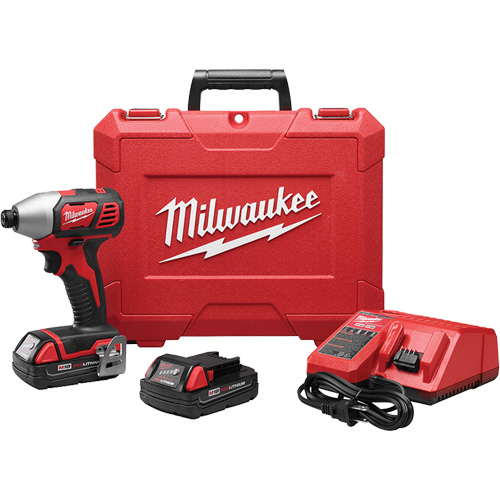 M18™ Cordless Hex Impact Driver Kit, 1/4", 1500 in-lbs Max. Torque, 18 V, Lithium-Ion -  - NKH829