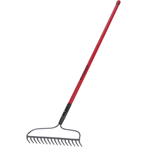 Bow Rake, Fibreglass Handle, 66" L, 16-4/5" Blade, 16 Tines