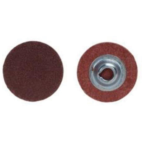 Quick-Change Cloth Disc, 3" Dia., 120 Grit, Aluminum Oxide