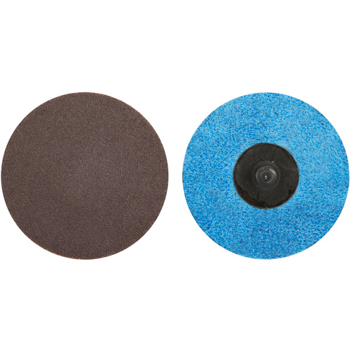 Quick-Change Cloth Disc, 3" Dia., 36 Grit, Aluminum Oxide
