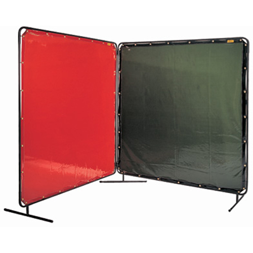 Welding Screen and Frame, Olive, 8' x 6' - Welding Screens - NT895