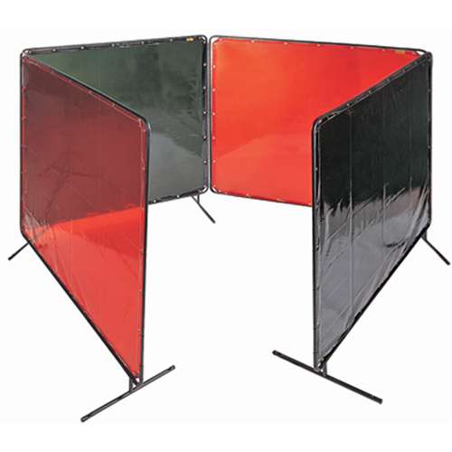 Welding Screen and Frame, Orange, 8' x 6' - Welding Screens - NT891