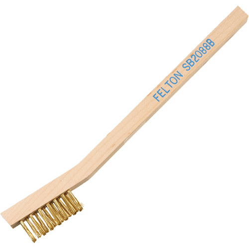 Small Cleaning Scratch Brushes, Nylon, 3 x 7 Wire Rows, 7-3/4" Long