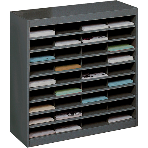 Heavy-duty Literature Organizers, Stationary, 36 Slots, Steel, 37-1/2" W x 12-3/4" D x 36-1/2" H