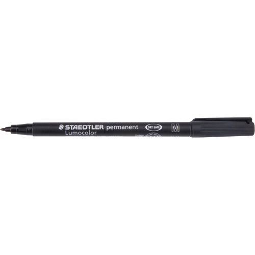 Lumocolor Permanent Marker, Medium, Black